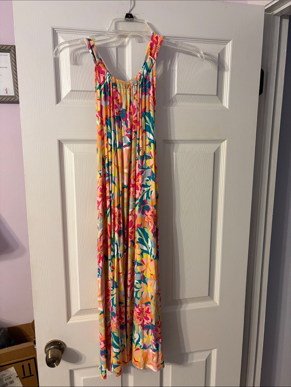 Time and Tru Floral Multicolor Midi Dress